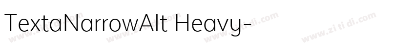 TextaNarrowAlt Heavy字体转换